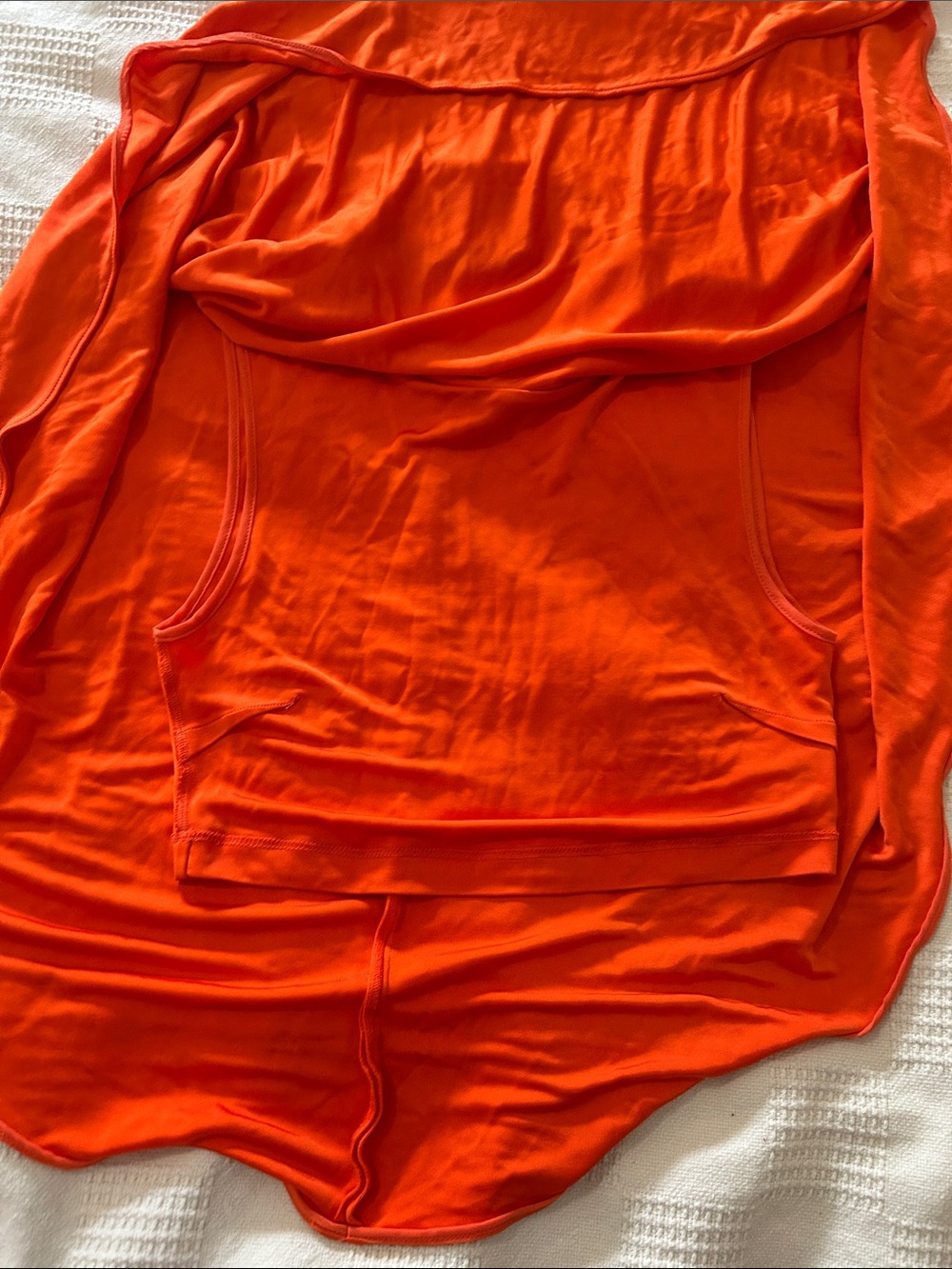 STELLA MCCARTNEY - Draped Fluid tee top Viscose Satin Cape Top medium - Picture 7 of 11